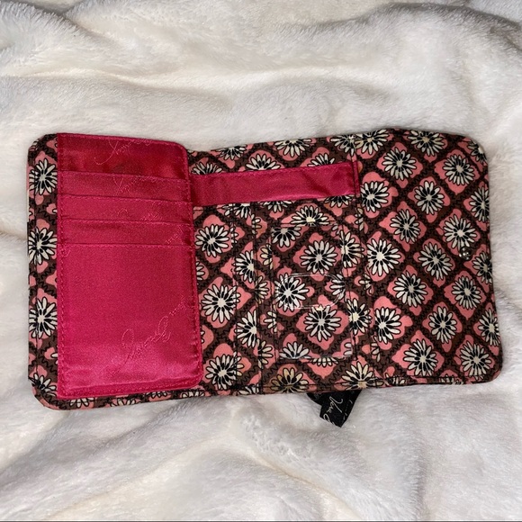Vera Bradley Euro Wallet in Mocha Rouge - Picture 2 of 3